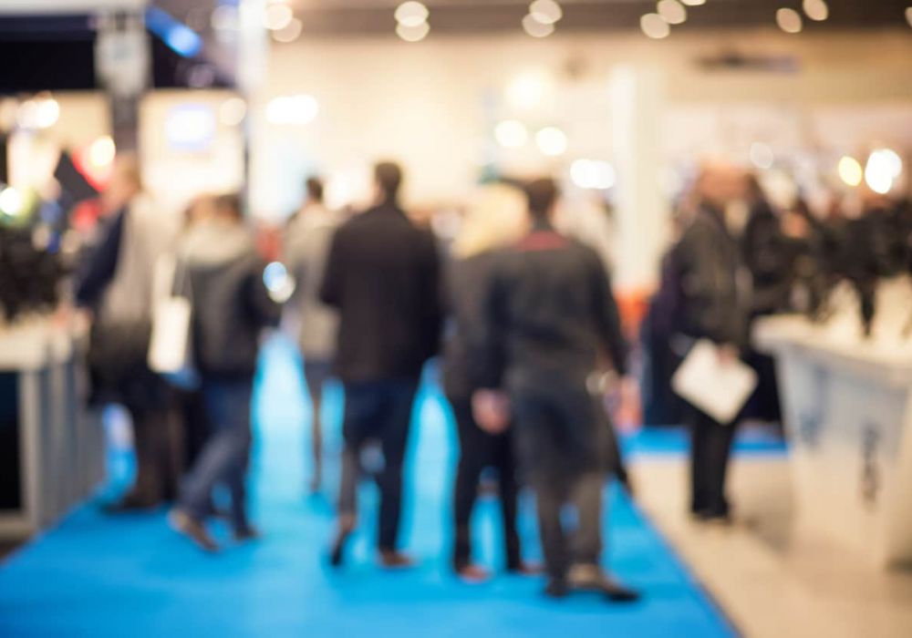 blurred photo of a cannabis expo
