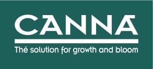 CANNA logo white slogan green background PMS f0eb9f7f